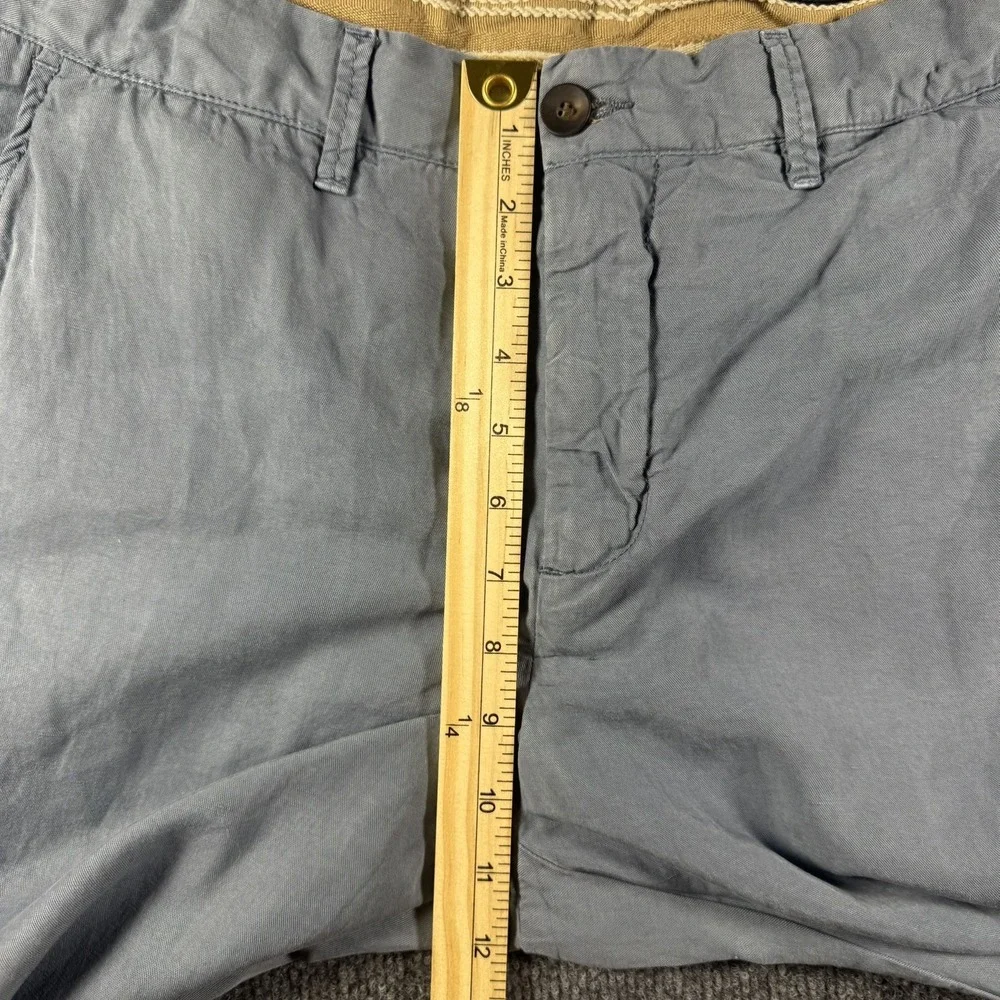 WHITESAND Italy Men's Linen Lyocell Blend Chino Pants Light Blue Gray Size 48 32